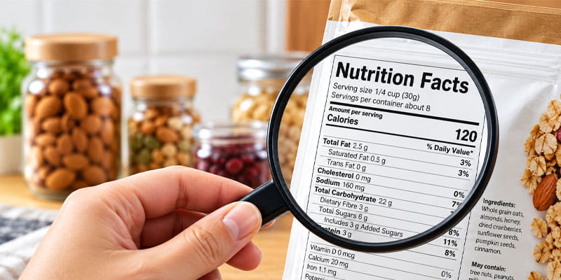 Food label compliance check
